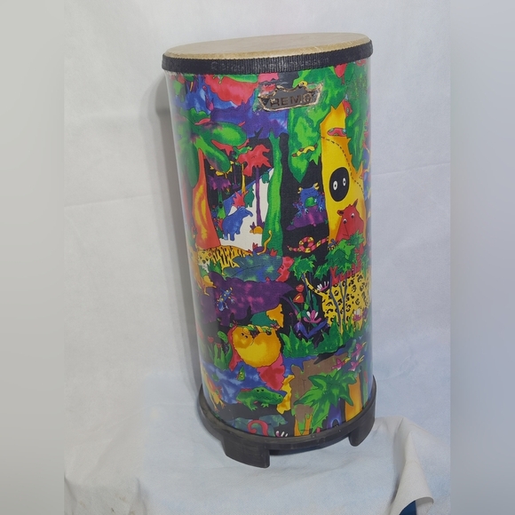 Colorful Remo Drum with Jungle Design 10 Inch X 20 Inch - Picture 3 of 8
